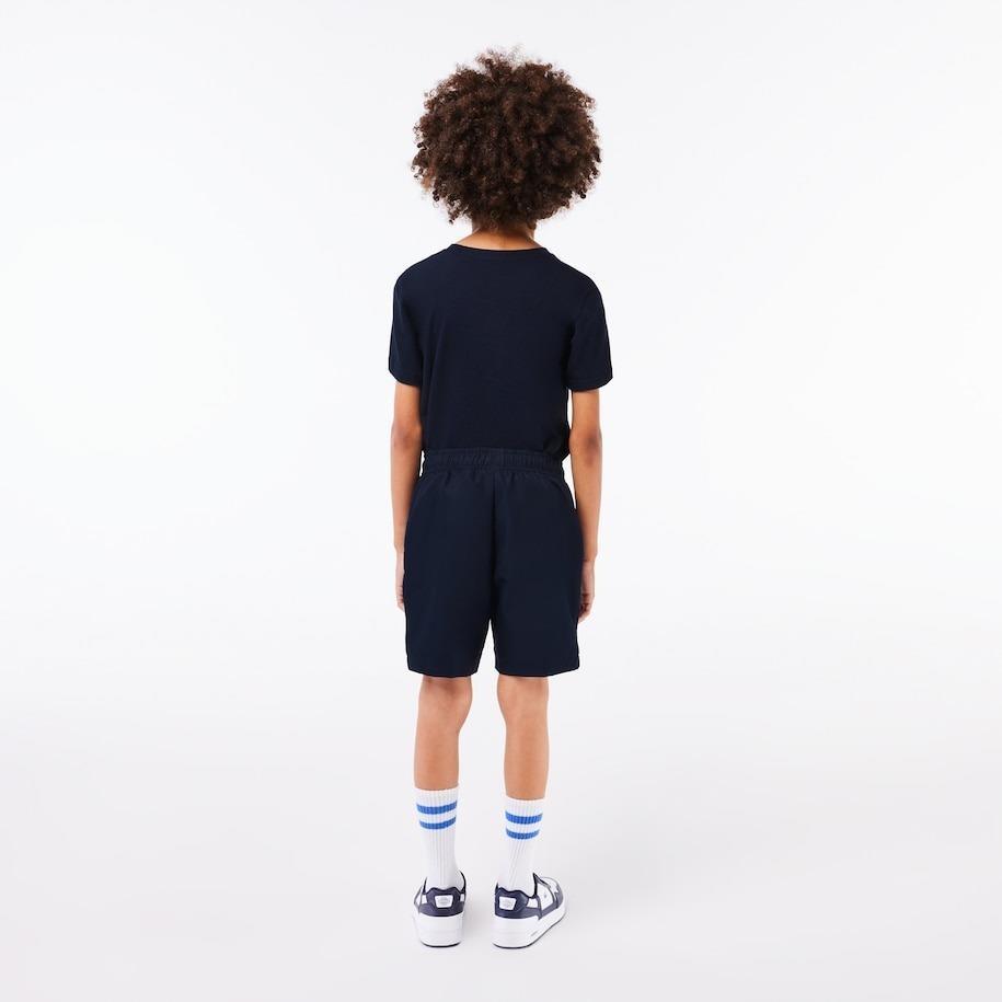 Lacoste Boys Sport Diamond Tafetta Shorts Navy