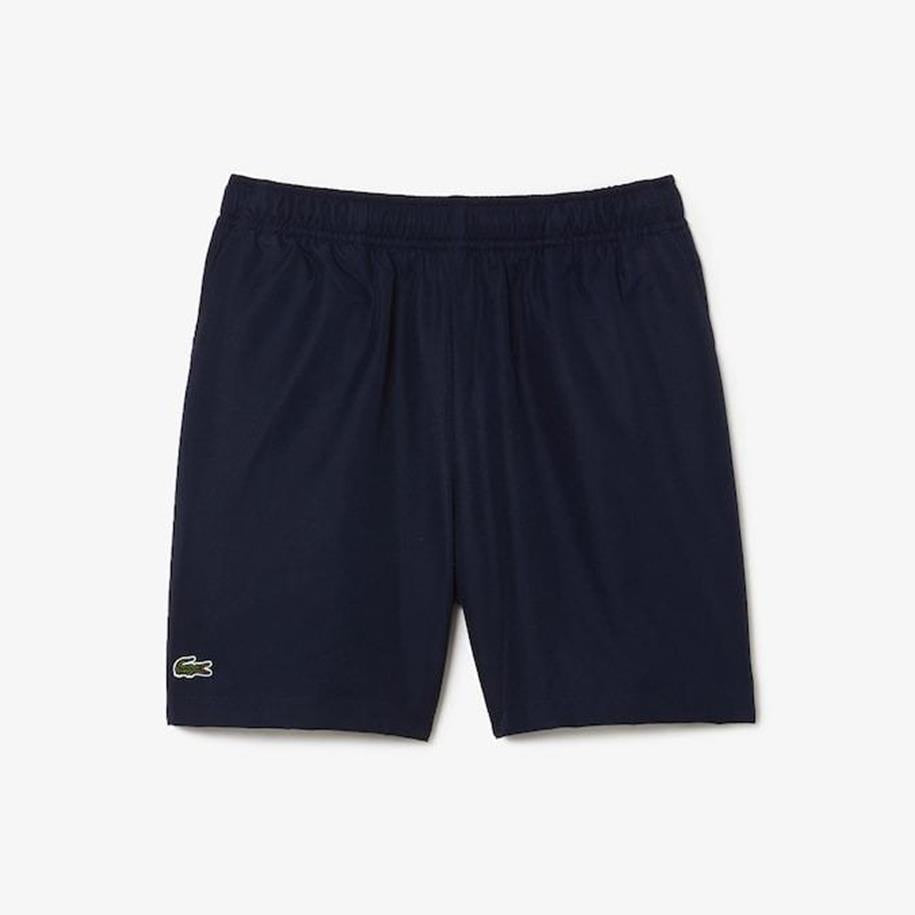 Lacoste Boys Sport Diamond Tafetta Shorts Navy