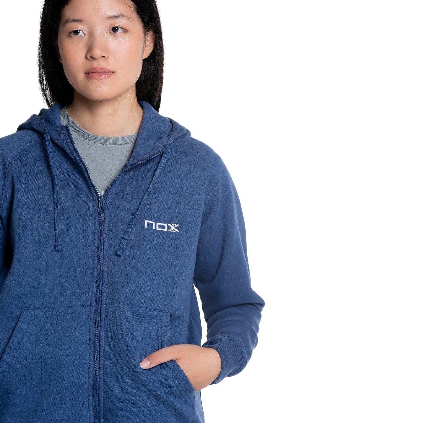 Nox Women Hooded Sweatshirt Basic Navy Blue