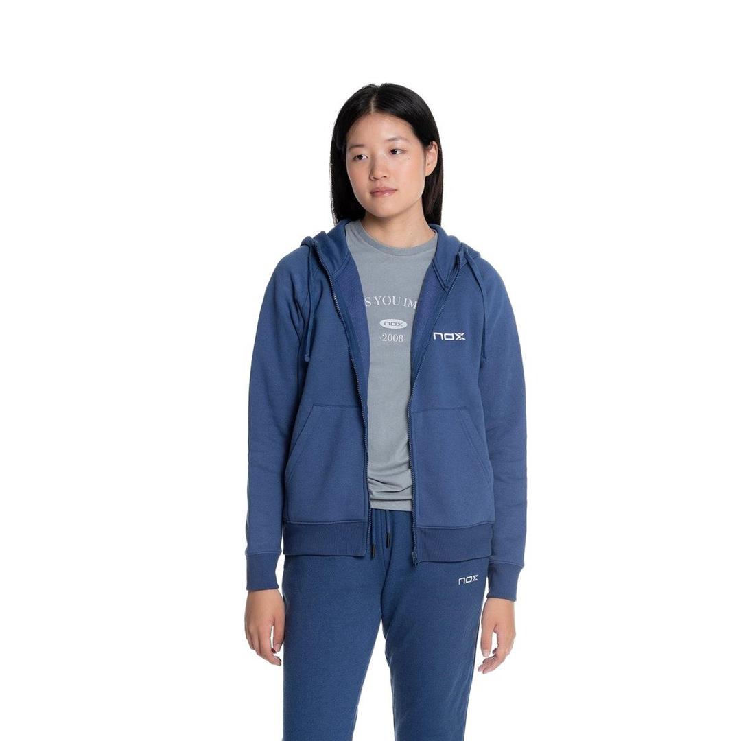 Nox Women Hooded Sweatshirt Basic Navy Blue