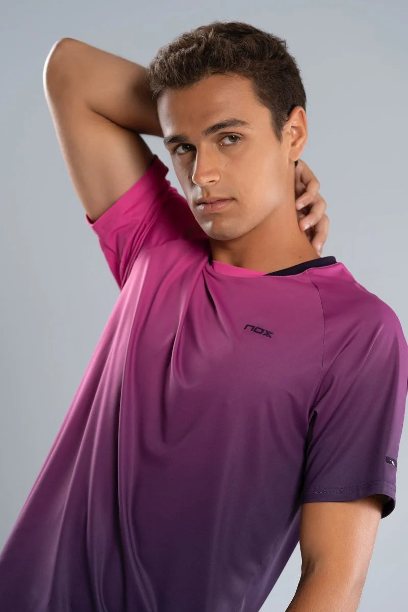 Nox T-shirt Men Pro Blackberry Rose Degraded