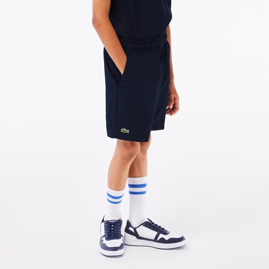 Lacoste Boys Sport Diamond Tafetta Shorts Navy
