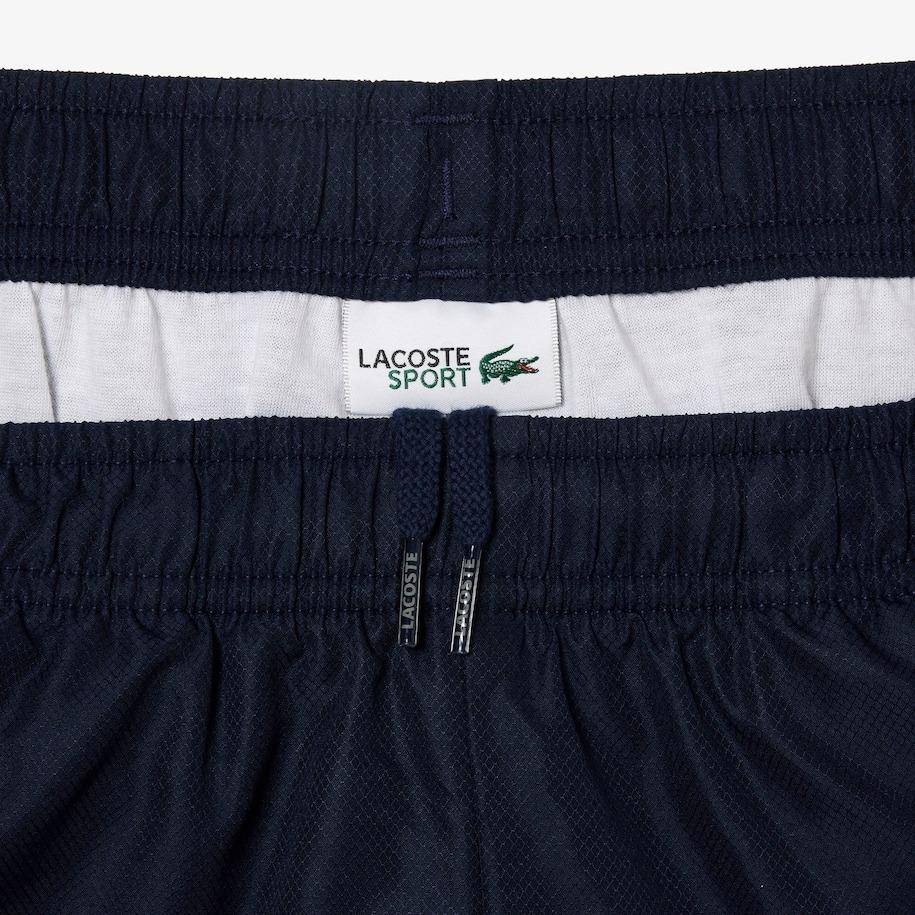 Lacoste Boys Sport Diamond Tafetta Shorts Navy