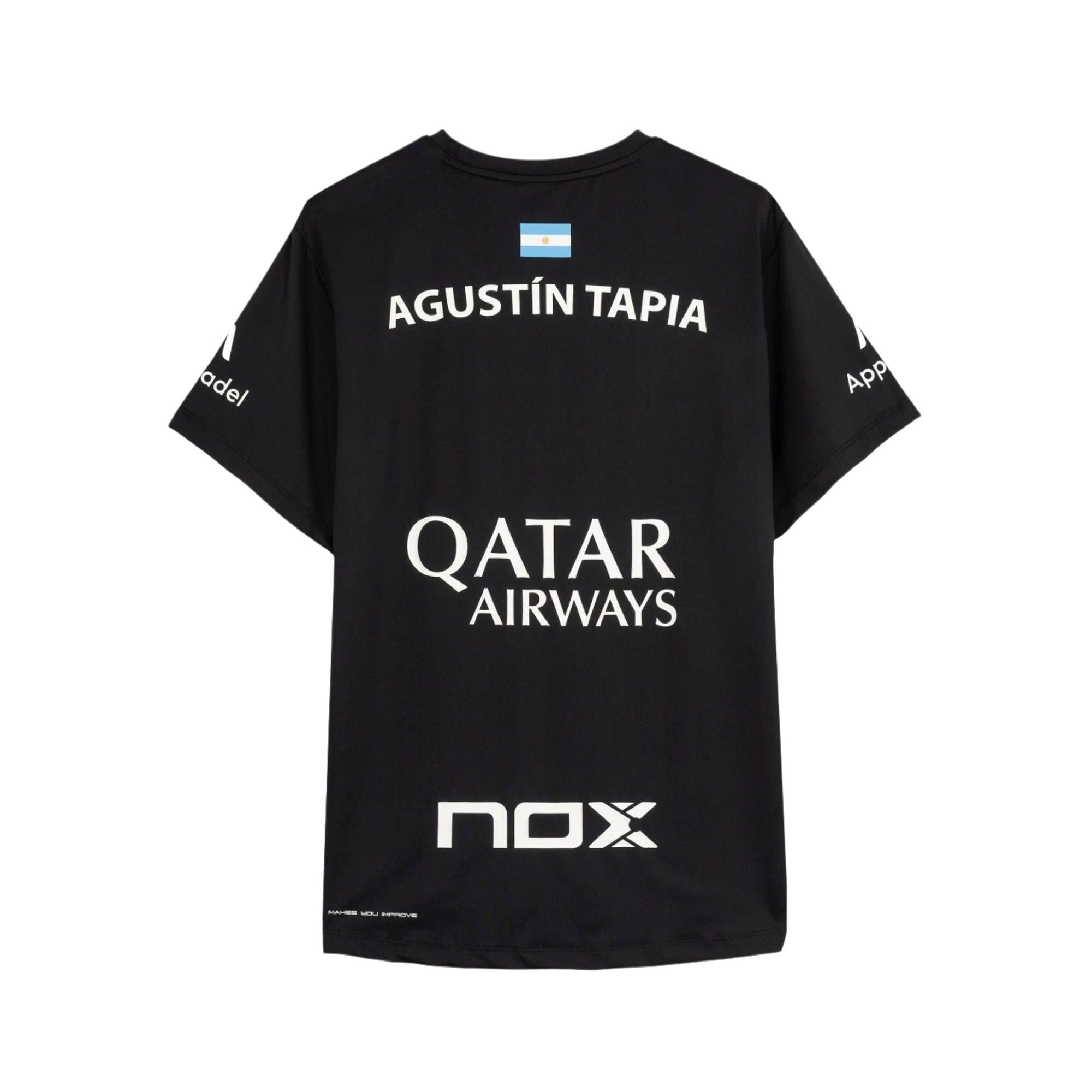 Nox Agustín Tapia Official Sponsors Tee Black 2025
