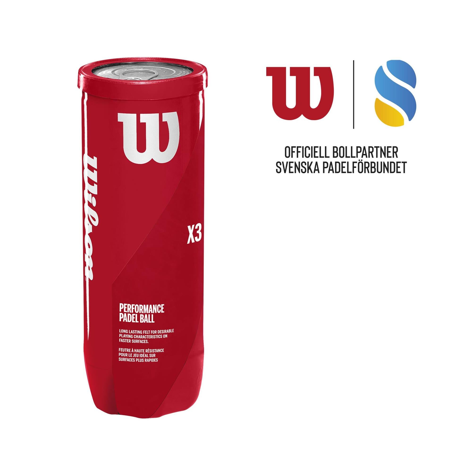 Wilson Performance Padel Ball X3 24 rör
