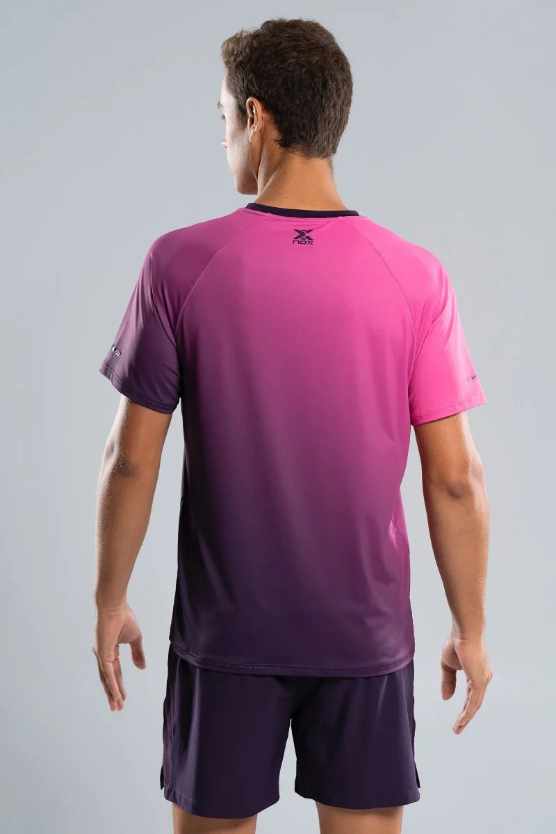Nox T-shirt Men Pro Blackberry Rose Degraded
