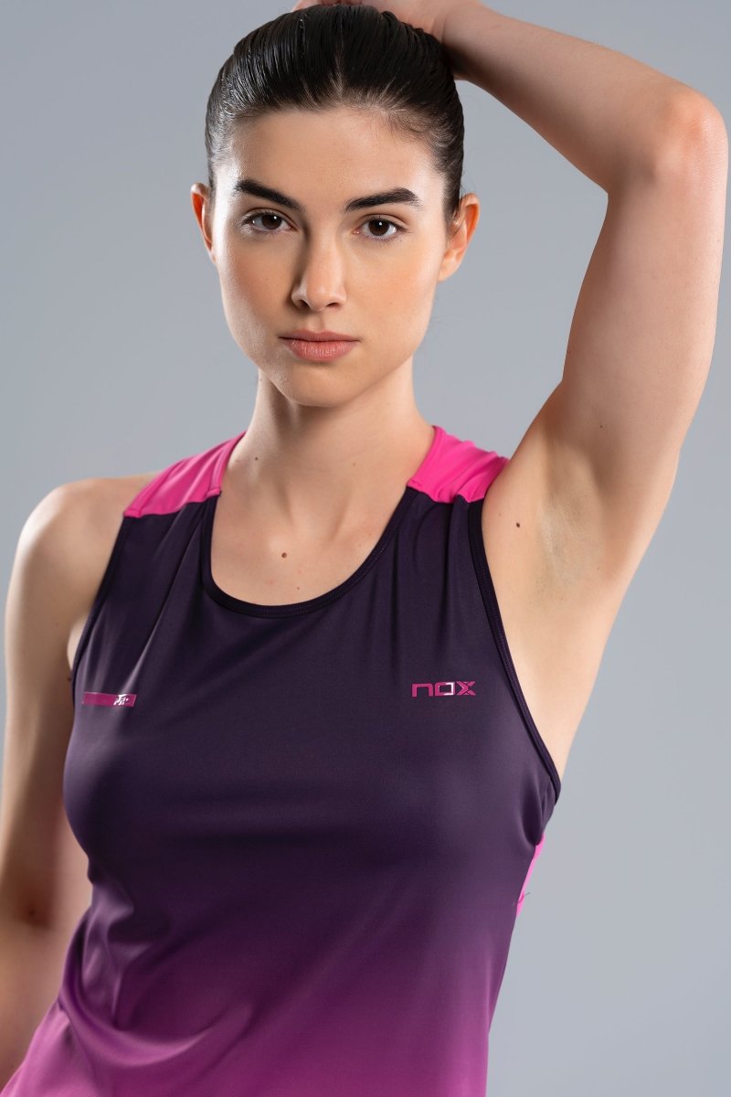 Camiseta Tirantes Mujer PRO Blackberry Rose Degraded - NOXfw25Camisetas