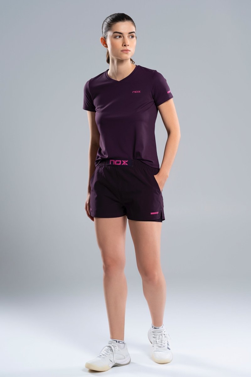 Short Deportivo Mujer PRO Deep Purple - NOXfw25Shorts