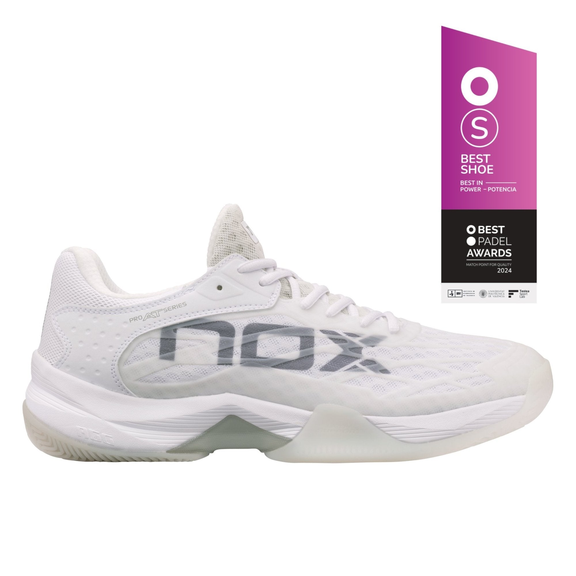 Zapatillas de pádel Nox AT10 LUX Blanco/Gris - NOXat10luxZapatillas